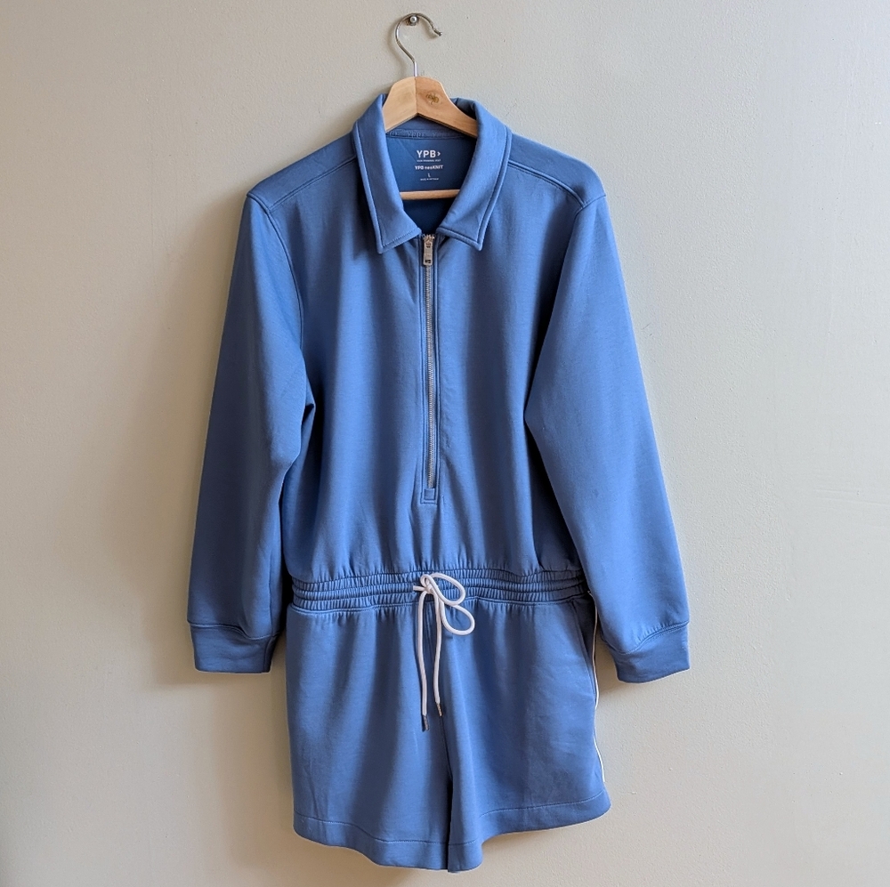 Abercrombie YPB NeoKnit Half Zip Romper - Picture 3 of 5